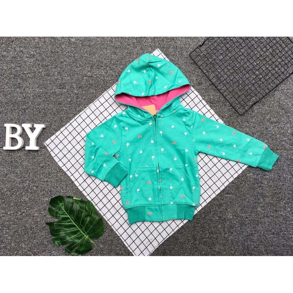 Áo khoác nỉ da cá bé gái