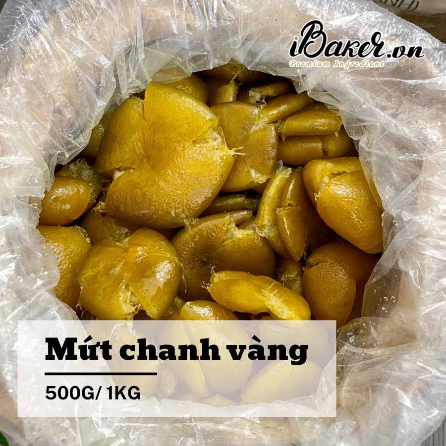 [1kg, 500g] Mứt chanh vàng nguyên miếng (Nguyên liệu trung thu)