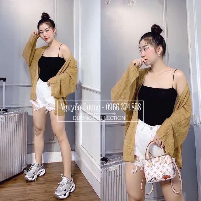 Áo khoác cardigan mỏng (#377)_Xưởng May Quang Anh