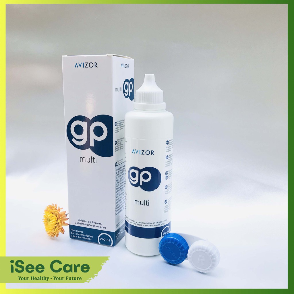 Nước ngâm lens kính áp tròng Avizor GP Multi 240ml