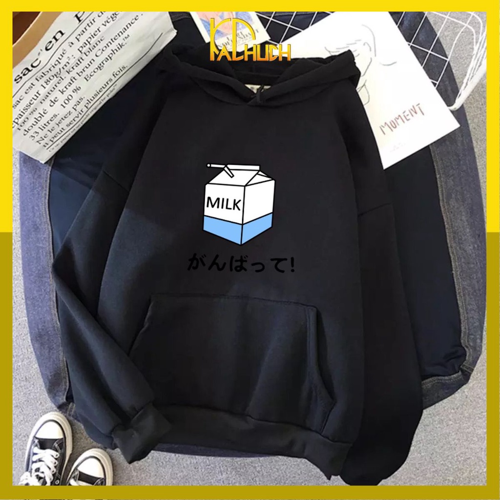 ÁO HOODIE NAM NỮ IN HỘP SỮA (NHIỀU MÀU)