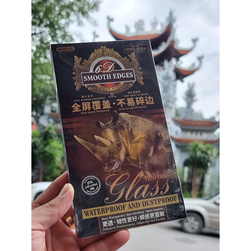 Kính Cường Lực REMAX GL 56 Cho iPhone 15 / 14 / 13 / 12 / 11 / X -  Phủ Nano, Chống Bám Bụi, Chống Va Đập