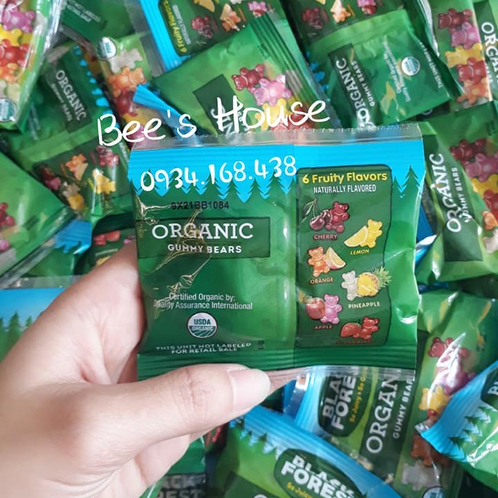 Kẹo dẻo gấu Organic Black Forest