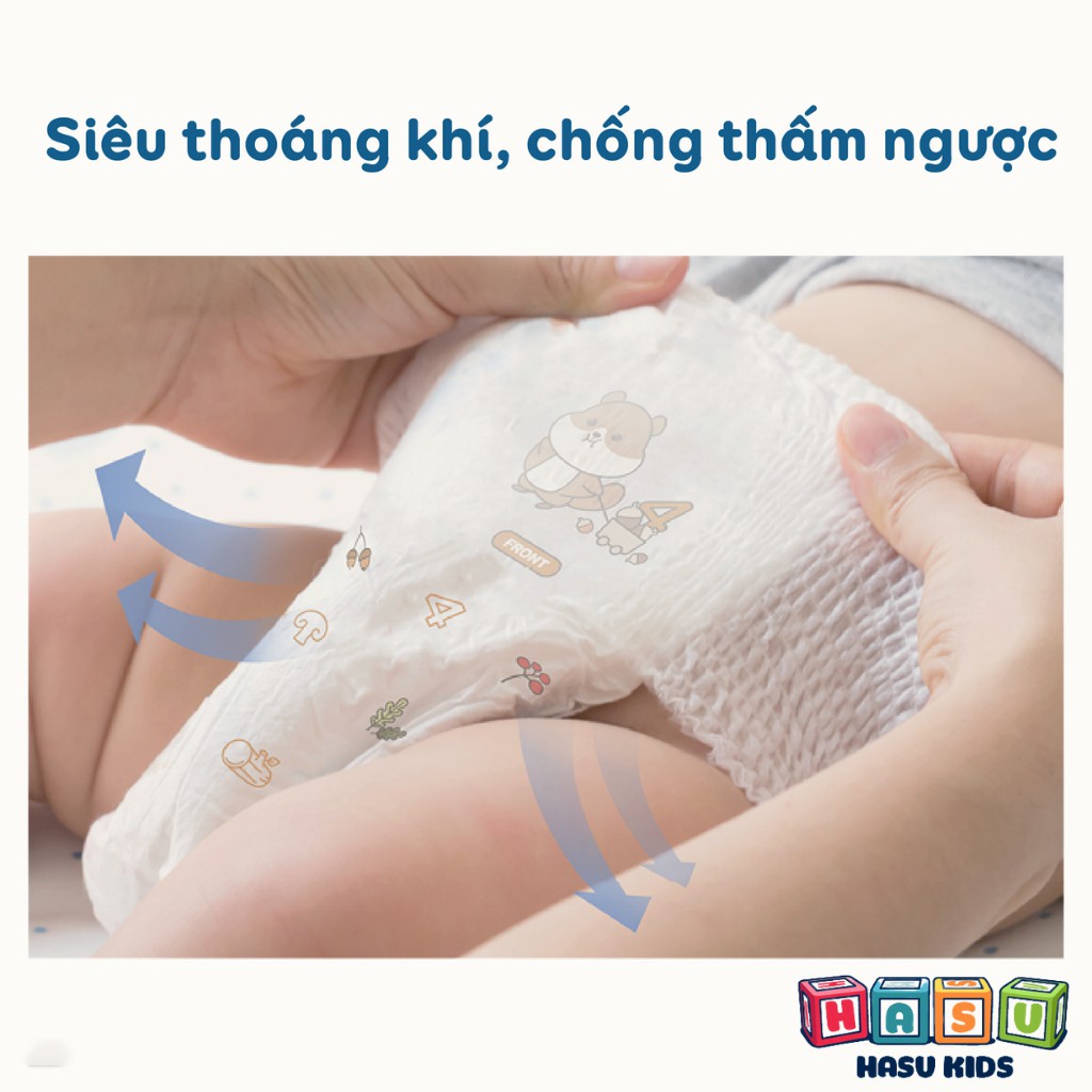 COMBO 3 Bịch Tã Bỉm Enblanc KEEP FRIENDS Nội Địa Hàn Quốc Siêu Thấm Hút, Size XXL18 Dành Cho Bé Gái Từ 15kg