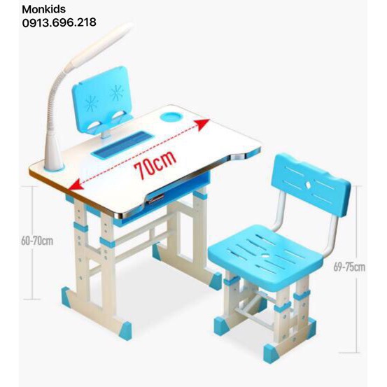 ( RẺ VÔ ĐỊCH ) Bàn Ghế Học Sinh Chống Gù, Chống Cận M1 ( Tặng kèm Đồng Hồ + Giá đọc sách + Chống cằm ) | BigBuy360 - bigbuy360.vn