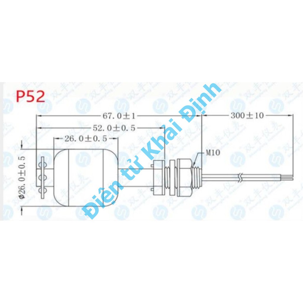 PHAO BÁO ĐẦY PHÁT HIỆN MỰC NƯỚC, CHẤT LỎNG NHỰA CHỐNG AN MÒN kde4124