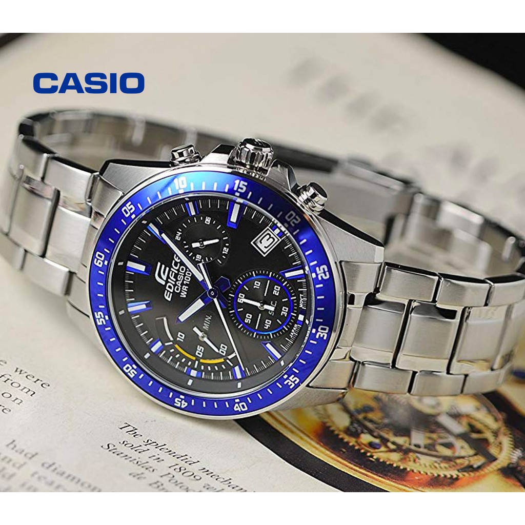 Đồng hồ nam Casio Edifice EFV-540D-1A2VUDF chính hãng - Bảo hành 1 năm, Thay pin miễn phí trọn đời