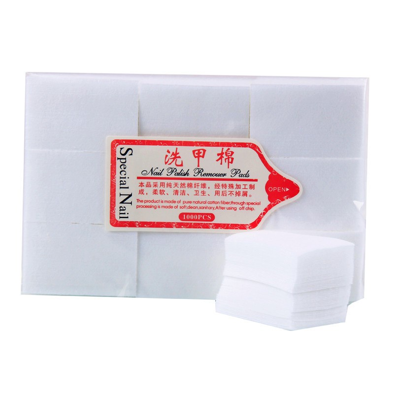 Giấy lau gel nail cứng loại xịn không rụng lông gói 1000 miếng dụng cụ làm nail Jeliva Chính Hãng