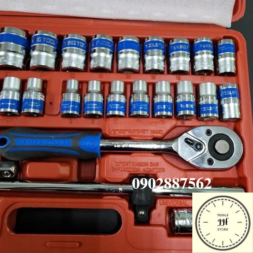 Bộ tuýp khẩu 32 chi tiết kingtools hàng tiêu chuẩn đức (8-32mm)