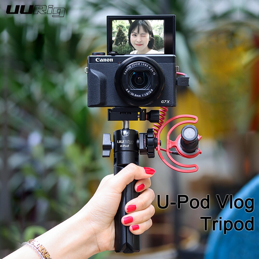 Chân Máy Ảnh Tripod Uurig Vlog Cho Máy Ảnh Nikon Canon Sony Dslr