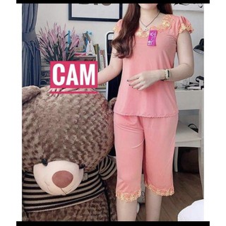Bộ mặc nhà lửng thun lạnh mát.