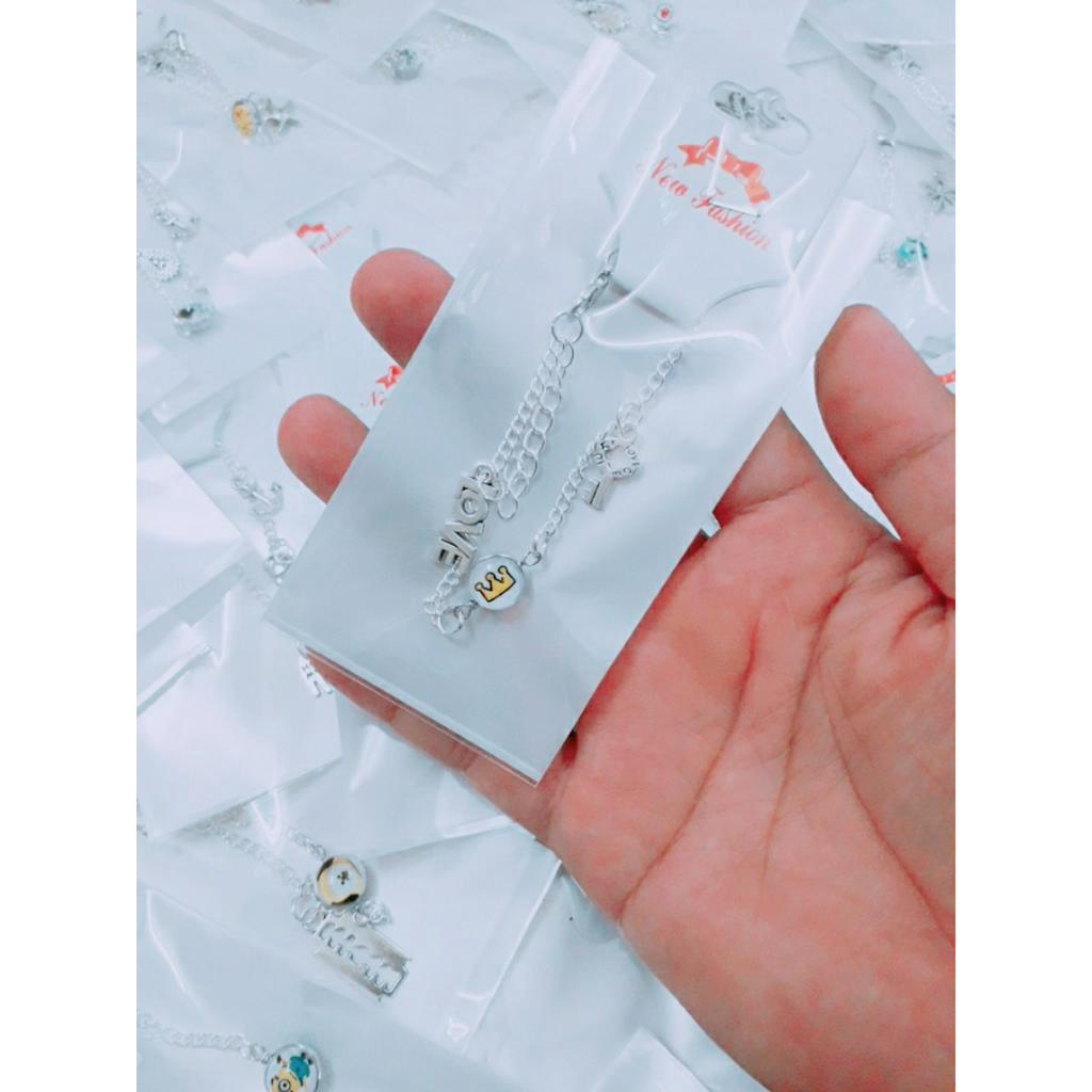 Vòng tay xích mặt hình lộn xộn : sỉ 10 vòng = 85k