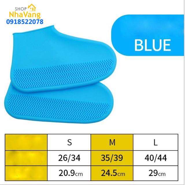 [HCM] Bọc giày đi mưa silicon size M 35-39