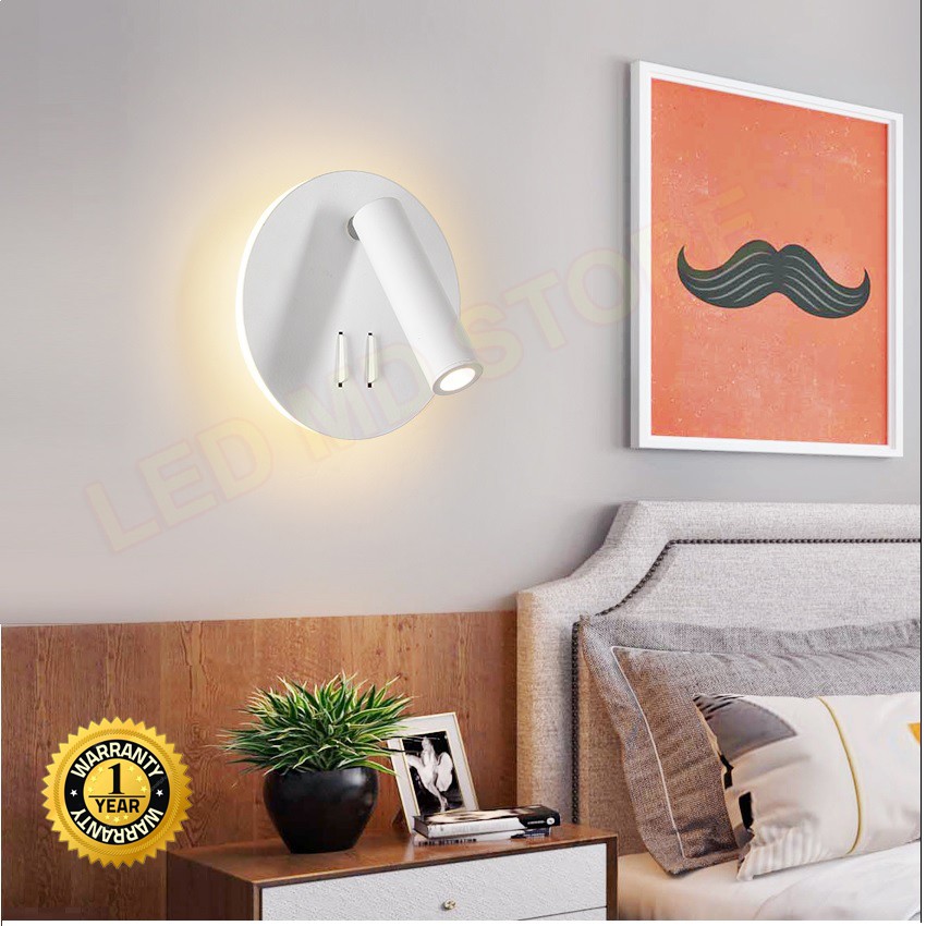 Đèn gắn tường hiện đại LT024, đèn treo tường trang trí phòng khách, phòng ngủ, có chỉnh hướng bảo hành 12 tháng