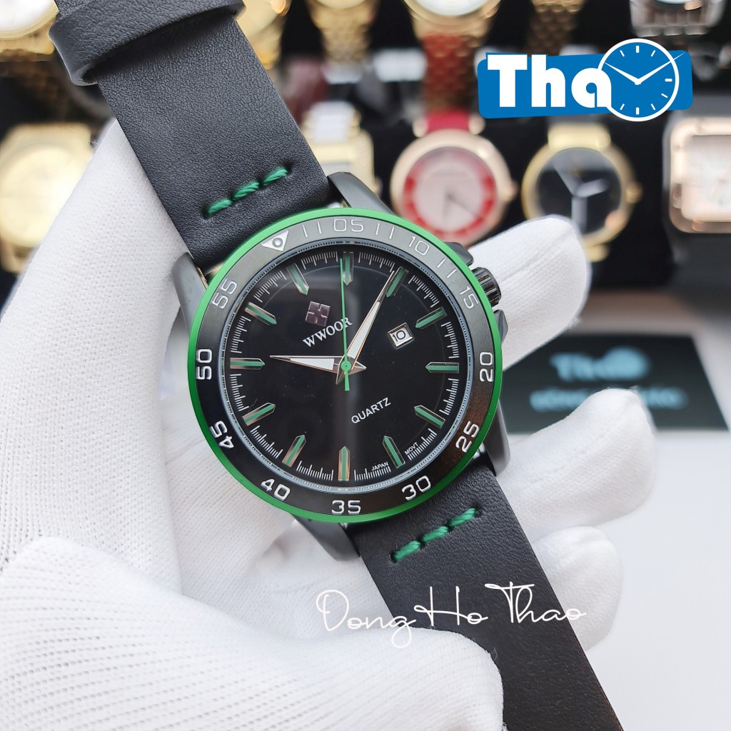 Đồng Hồ Nam Dây Da Wwoor 8834 Nam Tính Hấp Dẫn