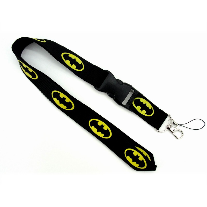 Dây đeo cổ gắn điện thoại có nút tháo rời được hình batman