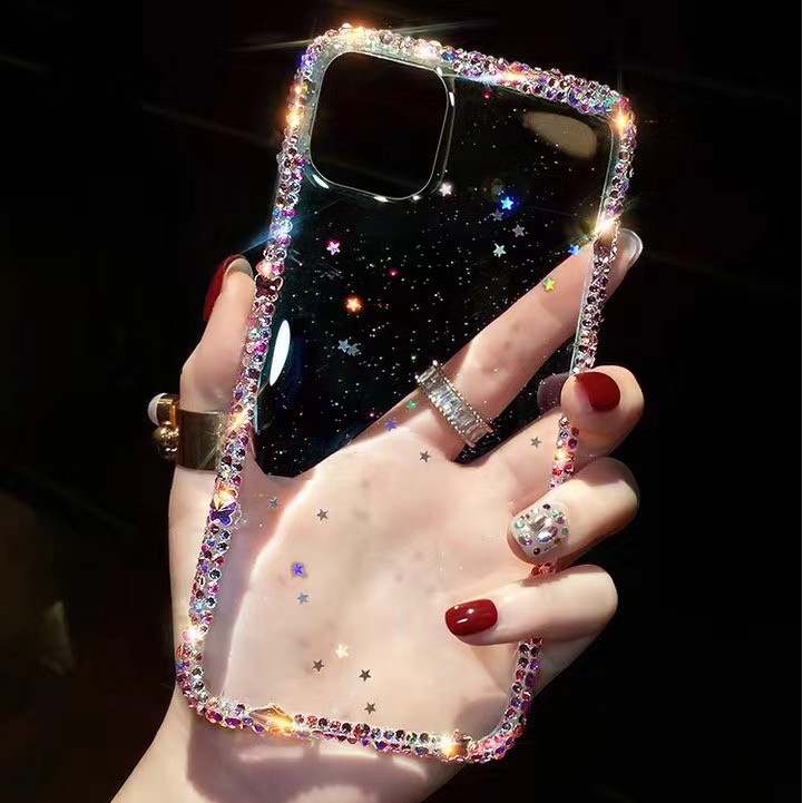 Ốp Điện Thoại tpu Mềm Trong Suốt Họa Tiết Ngôi Sao Lấp Lánh Cho iPhone13Pro 11 14Pro 12 XSMAX XR 8PLUS 7P 6S Xsm