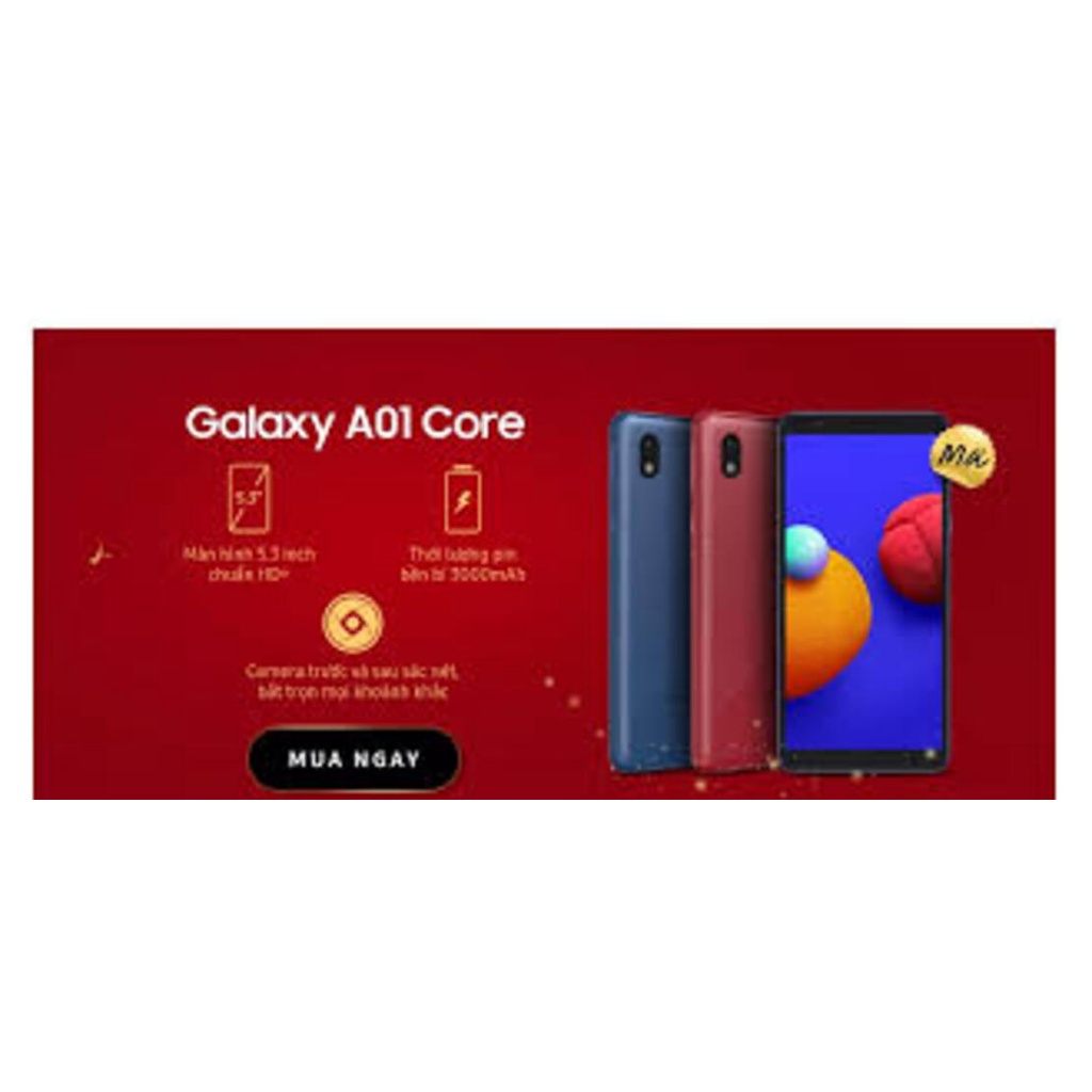 điện thoại Samsung Galaxy A01 core 2sim bộ nhớ 16G máy Chính Hãng, chơi game siêu mượt