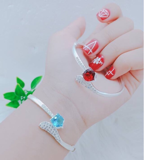 LẮC TAY NỮ BẠC TA- VÒNG TAY HỒ LY ĐÁ SIÊU XINH