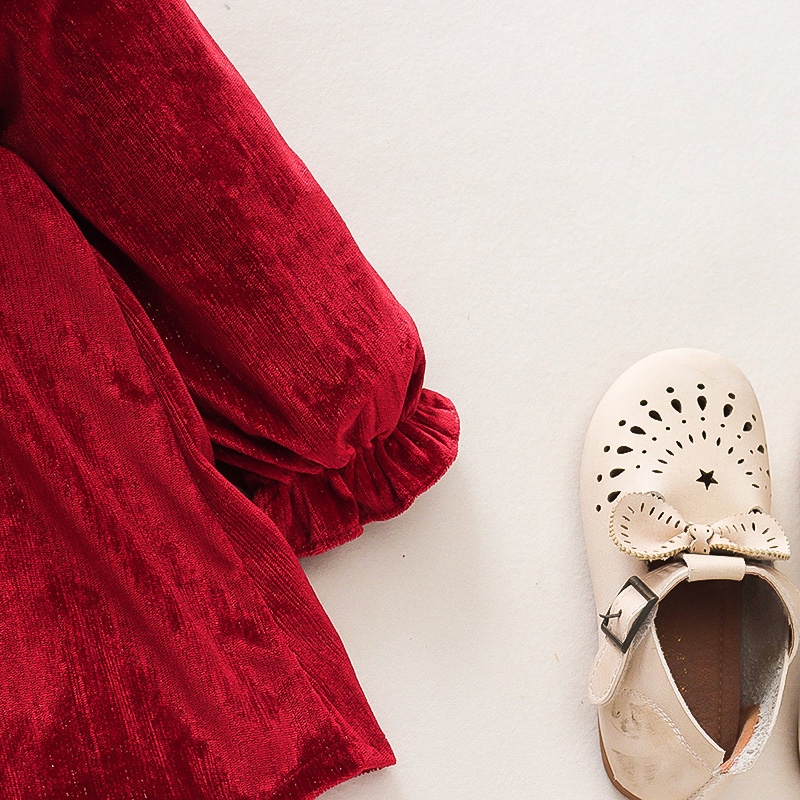 Đầm Công Chúa Đính Nơ Thoải Mái Thời Trang Mùa Thu Mới Cho Bé Gái 0-3 Tuổi