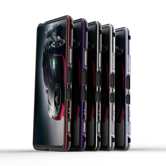Ốp Điện Thoại Khung Kim Loại Siêu Mỏng Chống Sốc Với Vòng Khóa Ống Kính Cho Sony Xperia1 III/10III