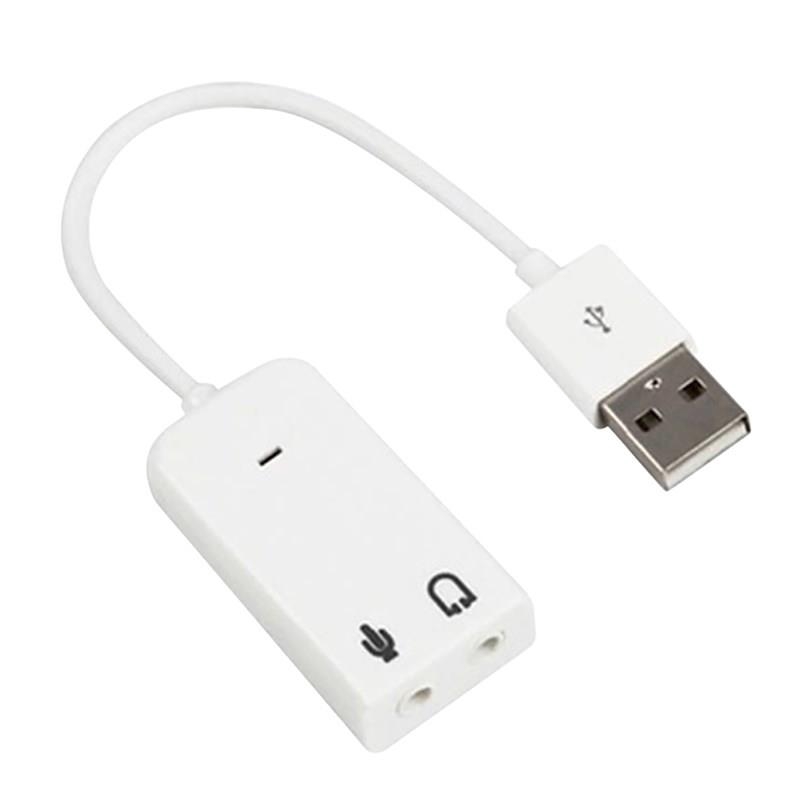 AMORUS Card Âm Thanh USB 7.1 Có Cổng Cắm Mic