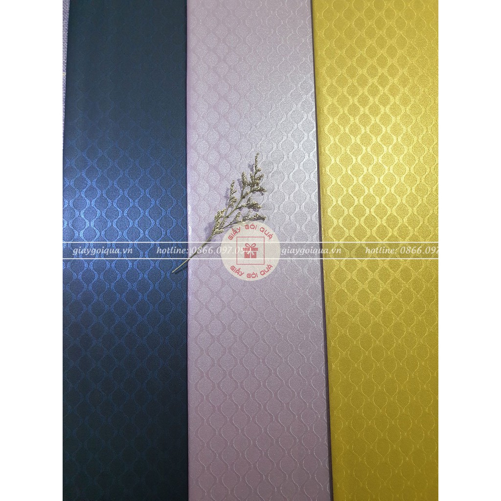 Combo 5 tờ giấy gói quà cao cấp hoa văn đuôi cá kích thước 54x78cm – Giấy bọc quà Hàn Quốc