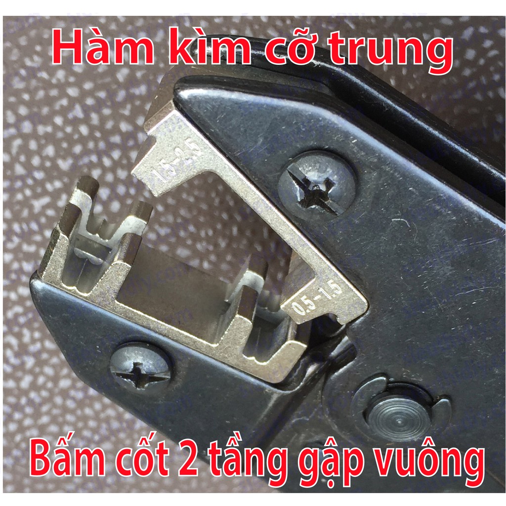 Kìm bấm cốt 2 tầng gập vuông 90 độ chữ L, cỡ lớn HS-LX