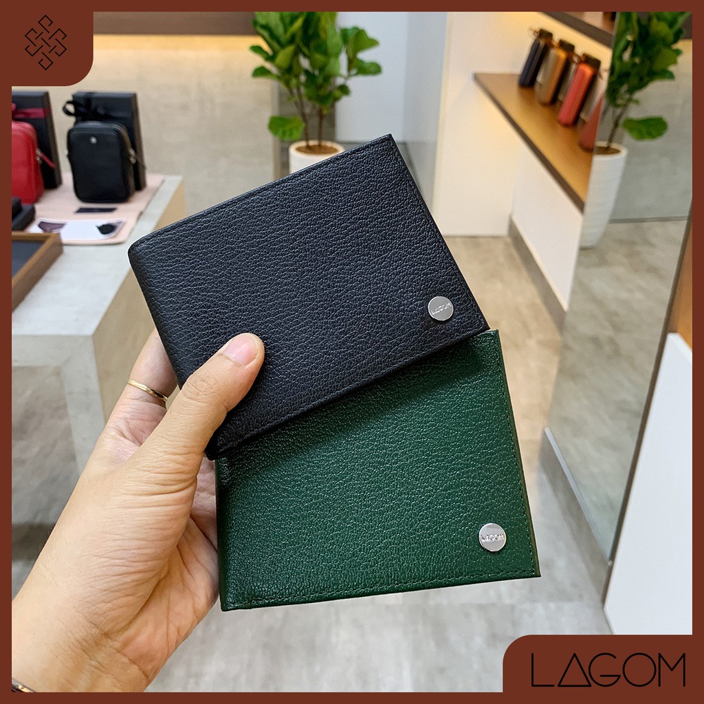 [Mã BMBAU300 giảm 7% tối đa 300K đơn 499K] Ví Nam Da Thật LAGOM Tidy Wallet - Dáng Ngang