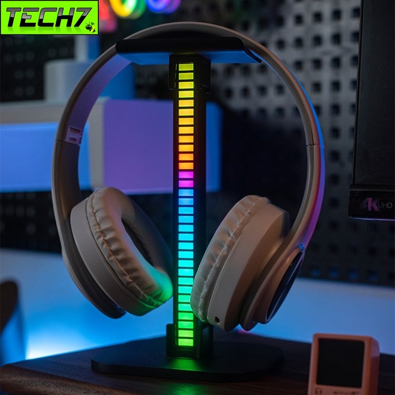 Giá treo tai nghe T12 /T11 Led RGB cảm biến âm thanh nháy theo nhạc