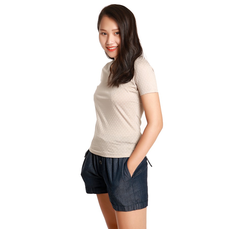 Áo kiểu nữ Narsis NWS2015 chấm trắng