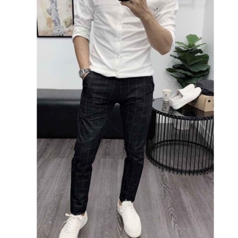 Quần Dài Tây Âu Caro Nam Cao Cấp Vải Co Dãn Chất Bao Đẹp Hàng Shop MC STORE