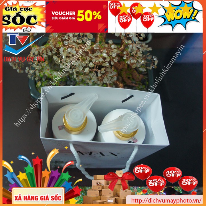 Cặp dầu gội dầu xả thương hiệu MAX thơm chính hãng đảm bảo chất lượng kholinhkienmayin
