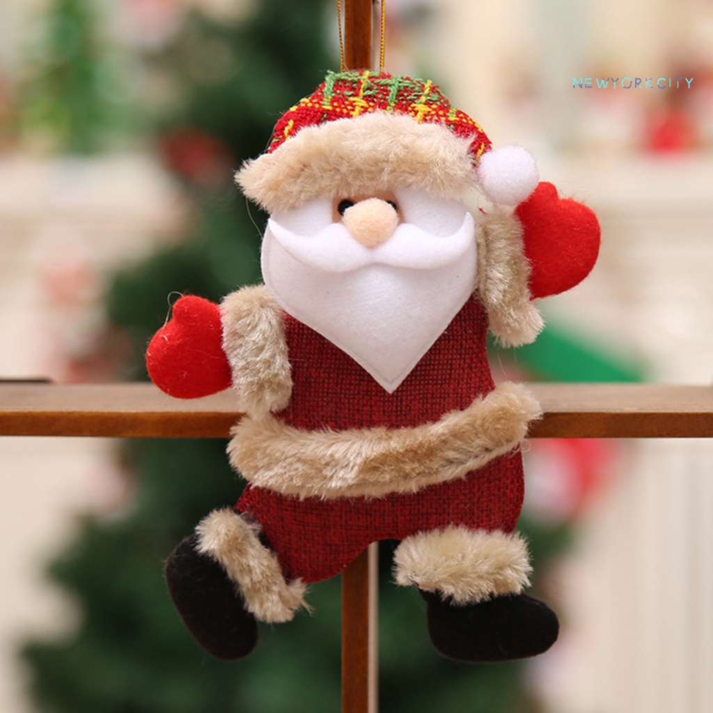 Phụ Kiện Treo Trang Trí Cây Thông Hình Ông Già Noel Tuần Lộc Giáng Sinh