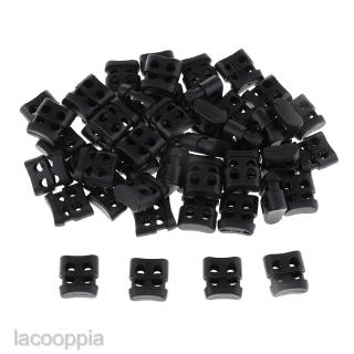 [50 chiếc Khóa dây hai lỗ Lò xo Nút chặn chuyển đổi cho túi dây giày