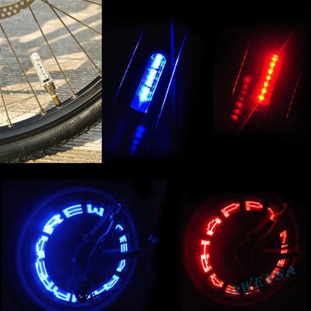 Đèn LED kháng nước cảnh báo gắn trên bánh xe đạp