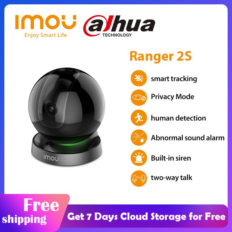 Camera IP Wifi Dahua imou Ranger 2S 1080P Bảo mật gia đình 360 AI Phát hiện con người Điện thoại trẻ em Camera nhìn ban đêm ptz