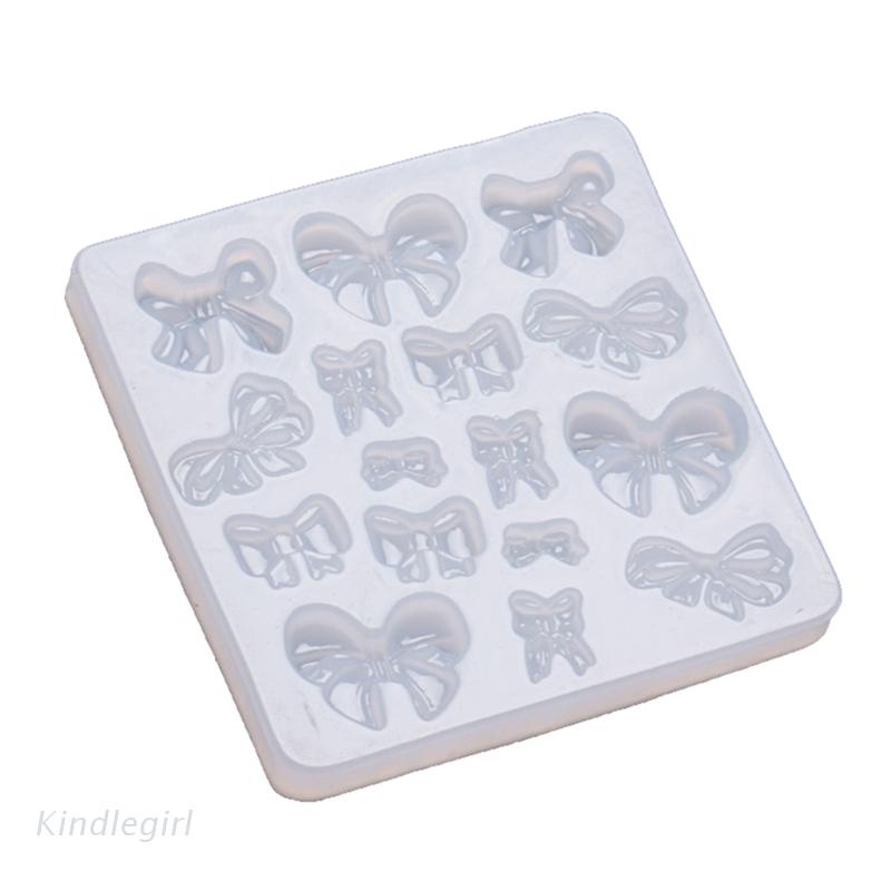 Khuôn Silicone Làm Kẹp Tóc Hình Nơ Ba Chiều Cho Nữ