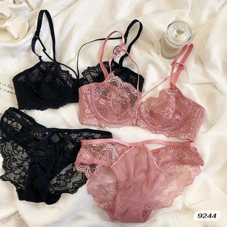 Bộ đồ lót ren mỏng có gọng không đệm dây đan trước ngực sexy gợi cảm - THAOCHERRY BL06