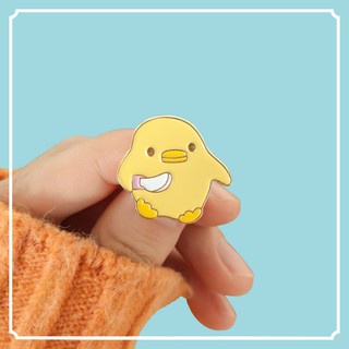 Ghim Cài Áo Hình Vịt Vàng Dễ Thương Vui Nhộn