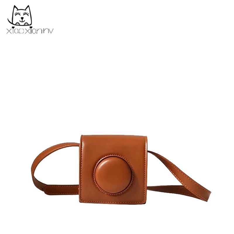 Túi đeo chéo một bên vai đựng máy ảnh thời trang thu đông phong cách retro cho nữ 2022