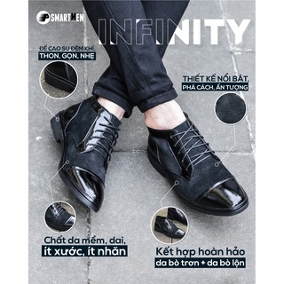 Giày Tăng chiều cao Da bò SMARTMEN INFINITY-D