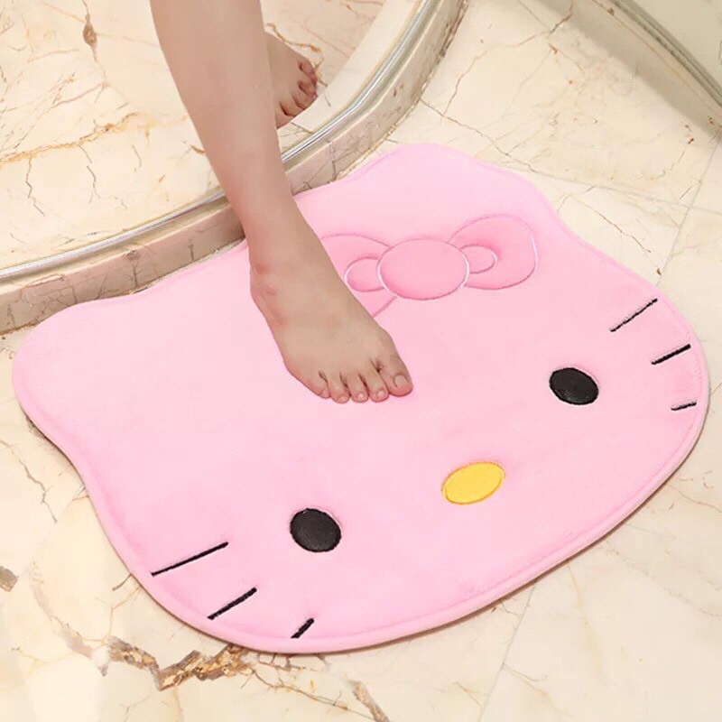 Thảm lau chân hình mèo Hello Kitty