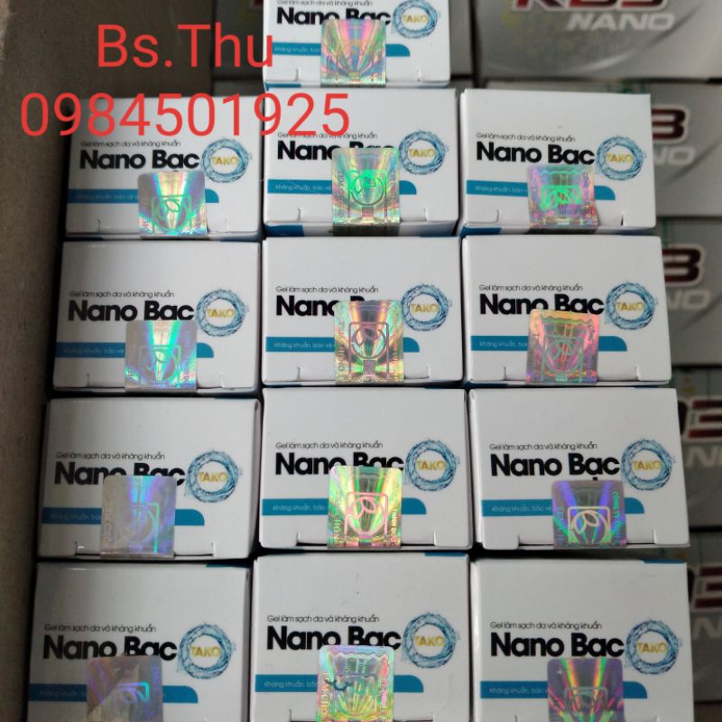 NANO BẠC TaKo gel làm sạch da, kháng khuẩn - kem hỗ trợ thủy đậu, zona, kiến ba khoang chứa nano bạc, curcumin, allatoin