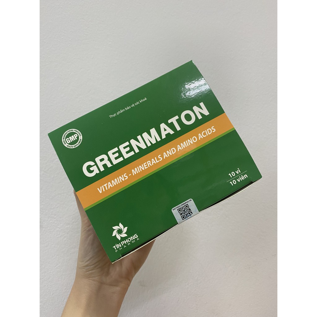 ✅[CHÍNH HÃNG] Greenmaton-Bổ sung các vitamin, khoáng chất và acid amin thiết yếu cho cơ thể giúp ăn ngon, ngủ tốt - 100v | BigBuy360 - bigbuy360.vn