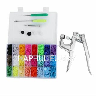 Kìm bấm cúc nhựa và 240 cúc nhựa T5 ( Kèm hộp nhựa )