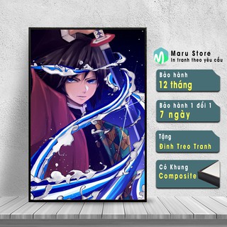 Thủy Trụ Kimetsu No Yaiba Tranh Treo Tường Trang Trí
