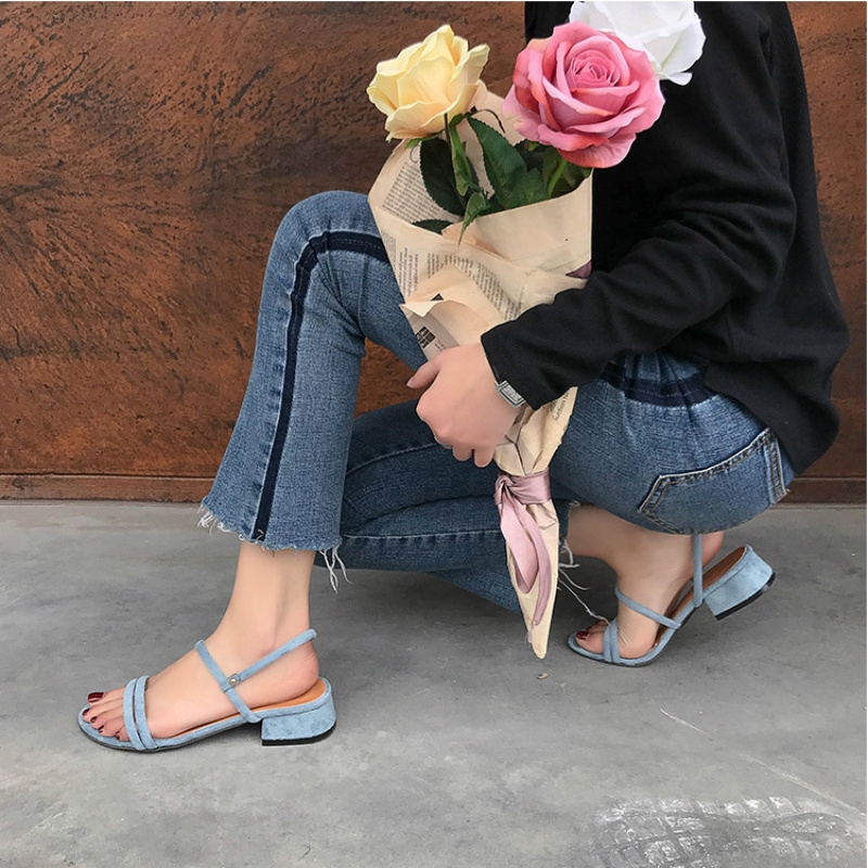 Giày xăng đan dây IELGY thời trang Hàn Quốc cao cấp cho nữ