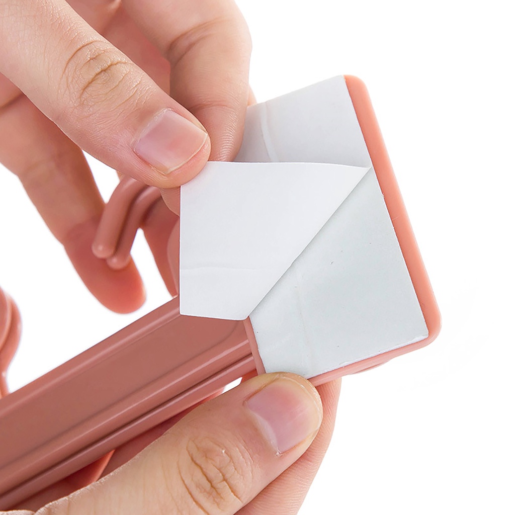 Móc dán tường kiểu 6 móc xoay 180 độ treo đồ đa năng tiện dụng
