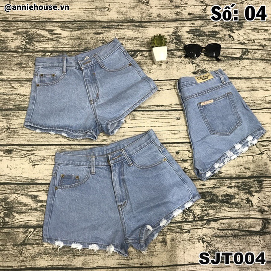 [Video + ảnh thật] Quần short jean nữ C&J Jeans Thái Lan SJT01 - SJT08 | Shopee Việt Nam